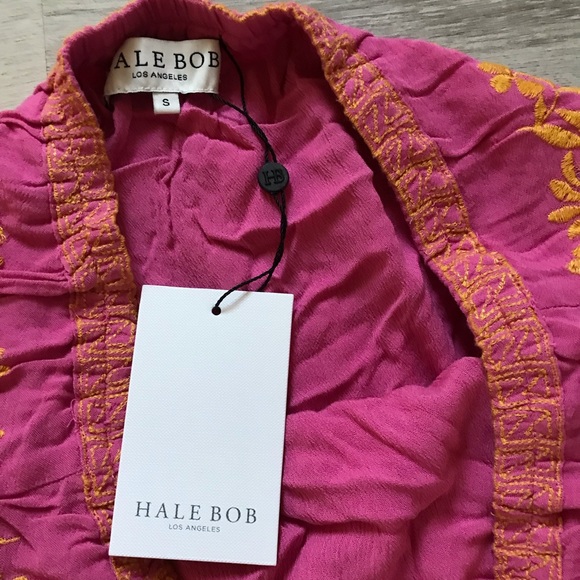 HOST PICK Hale Bob Sasha Maxi Skirt NWT Made in India Pink/Yellow/Gold SZ. Small - Picture 7 of 11